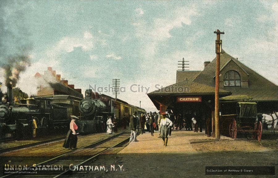 Postcard: Union Station, Chatham, New York